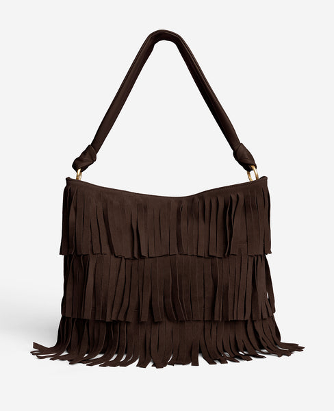 バッグ COMME des GARCONS Suede Fringe Hobo Bag 11-04-