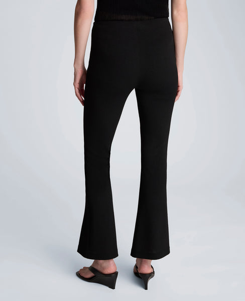 Textured Knit Pull On Flare Pant with Inner Short