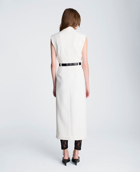 Kenneth Cole Women's Modern Midi Trench Collared Dress