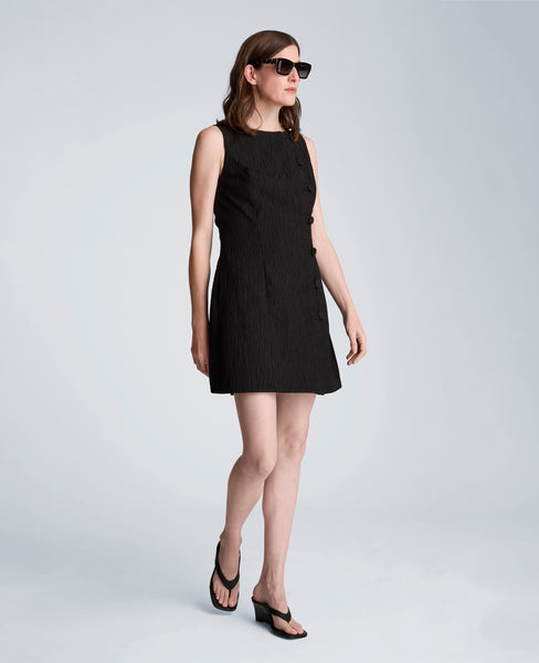 Shop Boat Neck Sheath Mini Dress – Black | Kenneth Cole