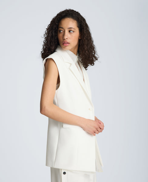 Layered Vest with Detachable Shirt