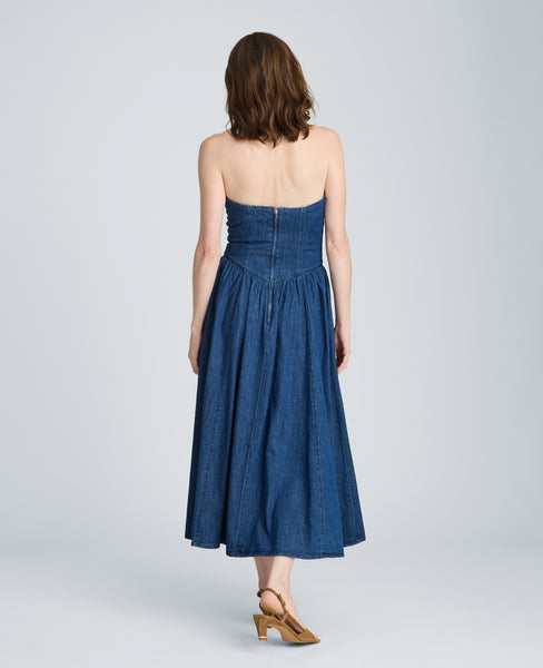 blue jean strapless dress Kenneth Cole originals-collection 25 and 41 3/4” 10 Best '90s Halloween Size:8 USA (40 EU)