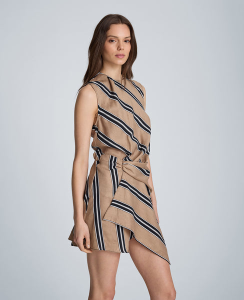 asymmetric short dress Kenneth Cole Elegant Dresses Size:FR 34 Fit Model is 5’7 T262022 Whimsical Double Faced