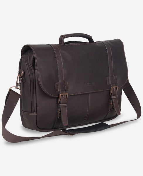 Colombian Leather Flapover Messenger Bag