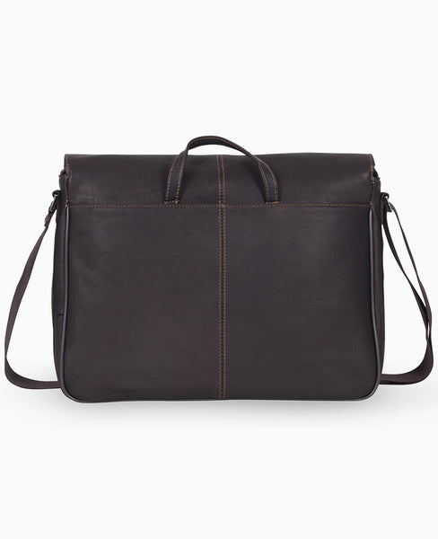 brown backpack kenneth cole reaction backstage access colombian leather slim Leather Messenger Bag – 15.6” Laptop Ready
