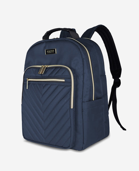calvin klein quilted backpack leather chelsea Chelsea 15.6-Inch Chevron Quilted Computer Backpack