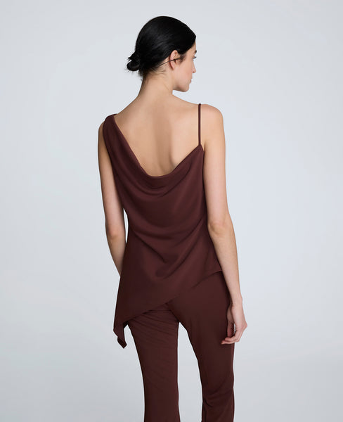 Cami Asymmetrical Ruffle Detail Pleated Bottom Jumpsuit main image 0