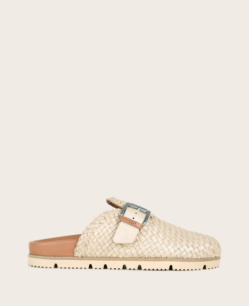 Brantley Woven Leather Mule in Sand – Gentle Souls Comfort