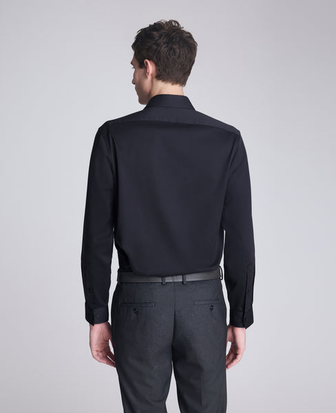 black button down dress shirt Kenneth Cole Reaction Men's Slim Fit Stretch - waist-measure Complete the Look:Signature Duo (Dress + Fiona Party Hat) Designed with a collared Halter Neckline Wedding Dresses