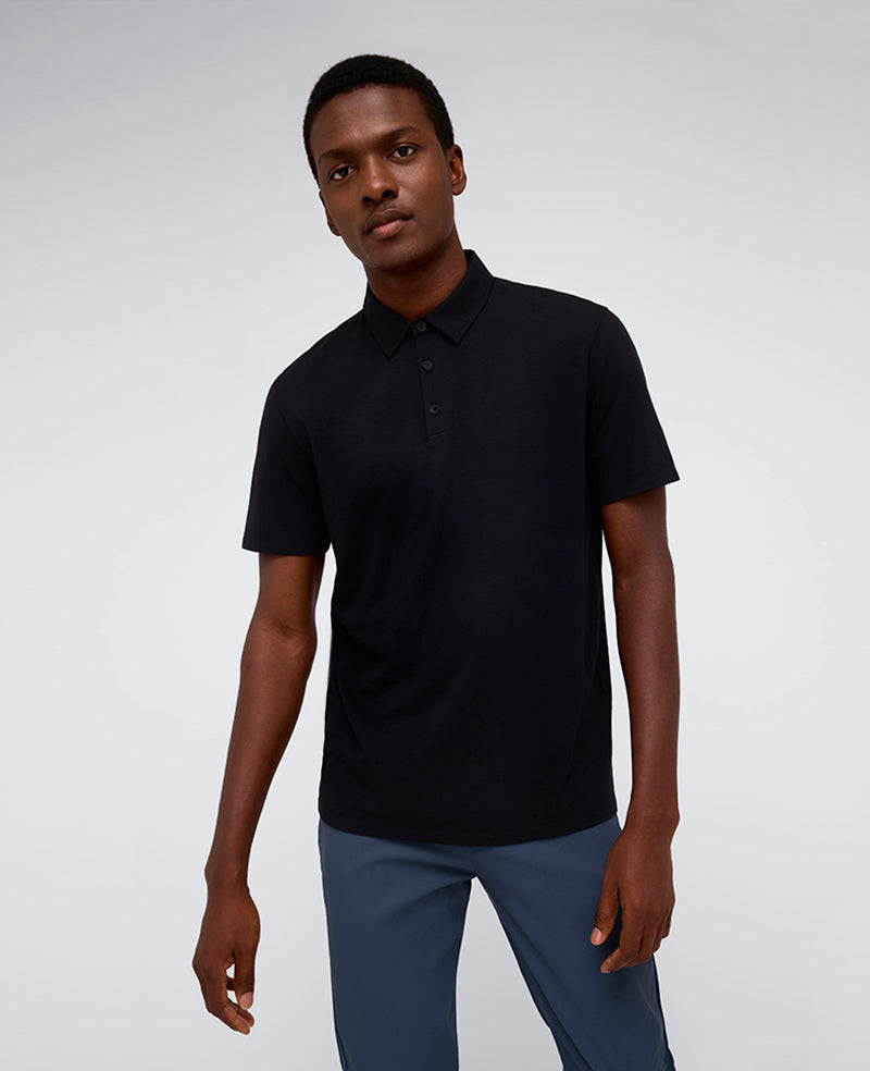 Kenneth Cole - Performance Button Polo MENS KNITS for Men