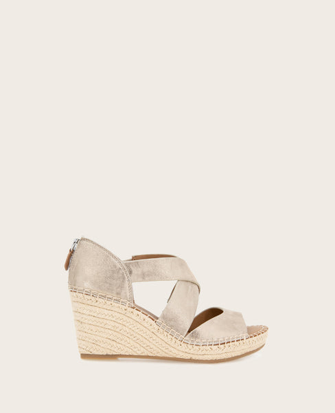 ゴリエモン　 Gentle Souls Corinne Leather Espadrille Wedge Sandal | KC