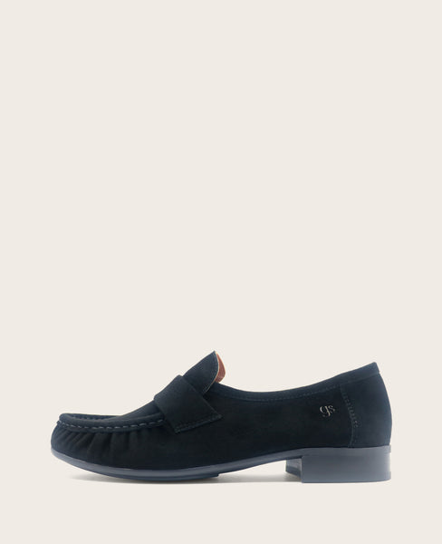 Shop Gentle Souls Crew Black Suede Loafer | Kenneth Cole