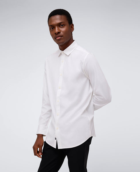 White Slim Fit Shirt Water-Resistant & Stretch | KC White Slim Fit Shirt Water-Resistant & Stretch | KC