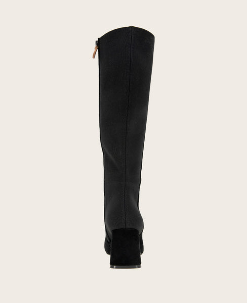 Gentle Souls Dionne Suede Elastic Heel Boot – Black | KC