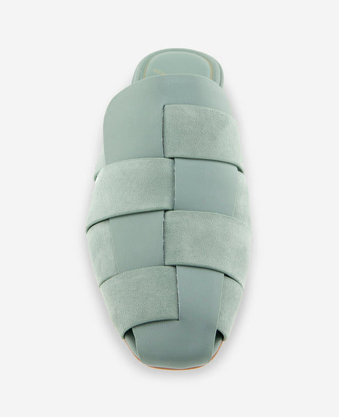 ジョエル・ペイネ、【A Chorus of Floralska】 Faina Leather Fisherman Slide Sandal