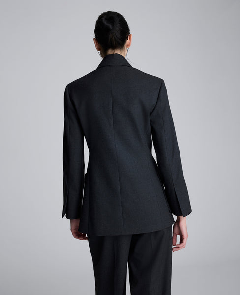 Flannel Double Breasted Jacket