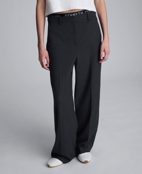 Flannel Wide Leg Pant