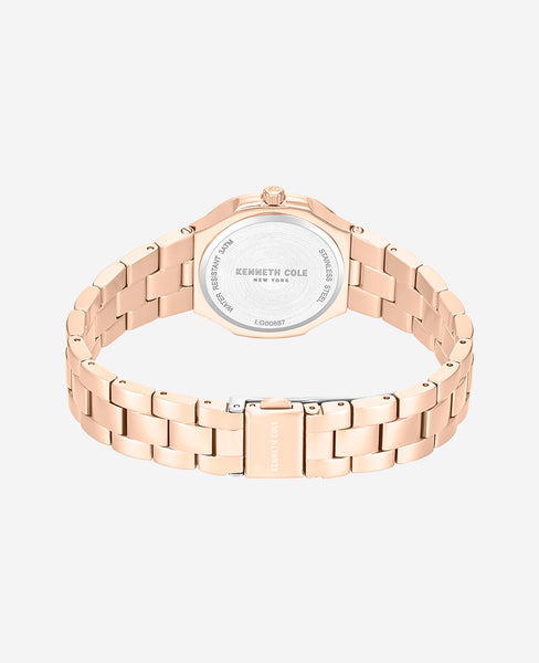Kenneth Cole Gold Watch with Purple Roman Numerals Kenneth Cole KC50538002 Transparency violet rose gold silver  main image 4
