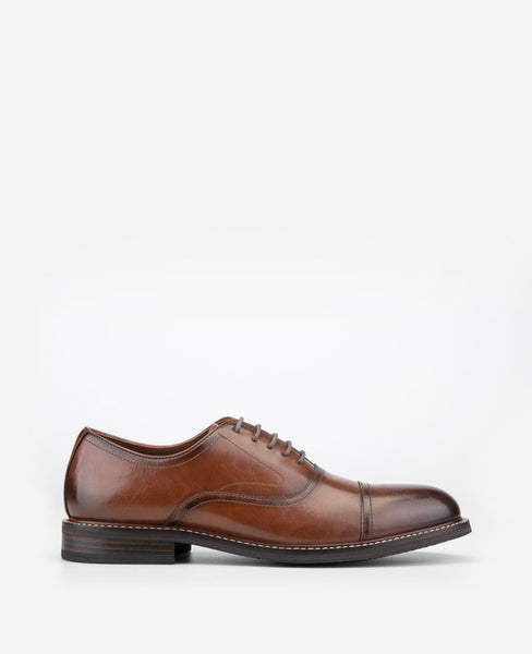 REACTION - Lawstin Cap Toe Oxford Shoes for Men, Tan | KC display picture 2