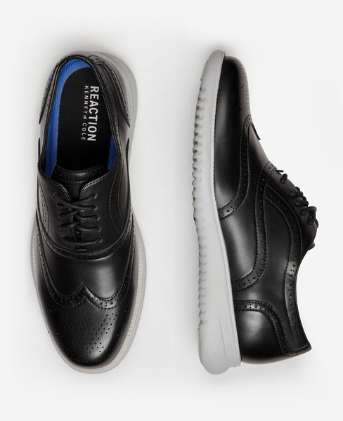 Kenneth Cole Nio Wing Oxford Uomo: Scarpe In Pelle Con Punta Traforata, Comfort E Stile Per Tutto Il Giorno
