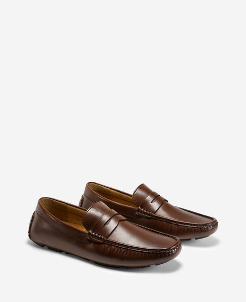 REACTION Sergio Penny Loafer – Brown Men | Kenneth Cole