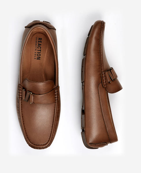 Kenneth Cole Reaction Mens 12‎ Toast Driver C Brown Leather Loafer Shoe Kenneth Cole Reaction Men main image 2