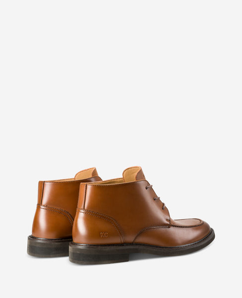 Calceus Men\'s Cognac Brown Leather‎ Street Lace Up Chukka Boots Shoes 10 43 Men main image 3