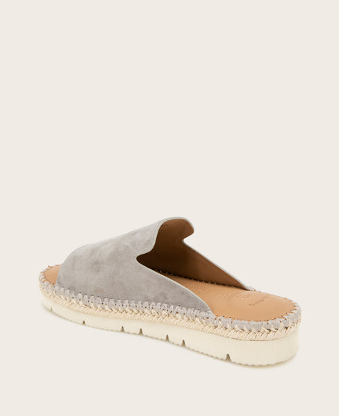 Shop Leilani Suede Platform Sandals, Dark Taupe Comfort | KC