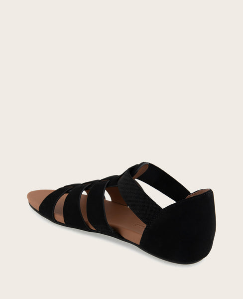Lennon Black Fisherman Sandal – Women's Nubuck Fit | KC