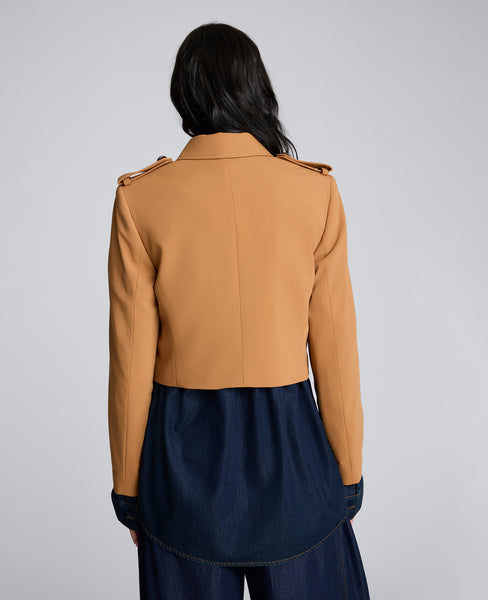【CLANE】BULKY SLEEVE CROPPED JACKET 楽天市場】CLANE(クラネ) BULKY SLEEVE CROPPED JACKET バルキー