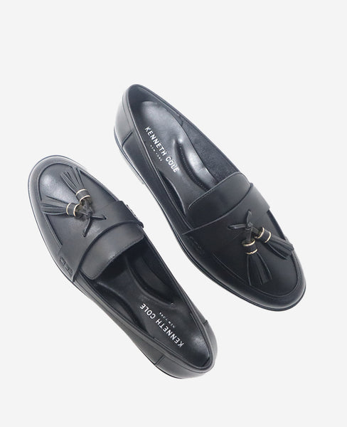 Kenneth Cole Tristan Black Leather Slip-On Loafers Size 9.5 NWOB Kenneth Cole Slip on 1180856 Mens Black Leather Casual  main image 4