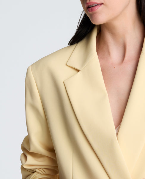 Vision Twill Double Breasted Boyfriend Jacket
