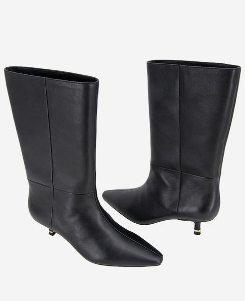 Vintage Kenneth Cole Black Leather Mid Height Boots Amazon.com | Kenneth Cole New York STRIDE BLACK LEATHER 6.5  main image 2
