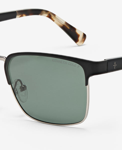 ???Kennith Cole  Geometric Shape Metal Sunglasses Shop Men main image 3