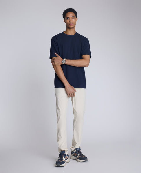 Shop Oversized Tee: Navy Crewneck, Stretch Cotton | KC