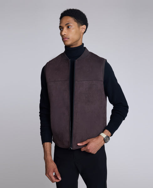 Shop Reversible Vest for Men, Chocolate Black | Kenneth Cole