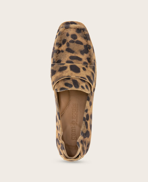 GENTLE SOULS - Sophie Leopard Suede Loafer