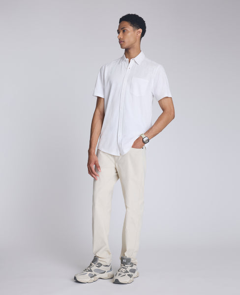 Shop Short Sleeve Sportshirt: White, Chest Pocket | KC