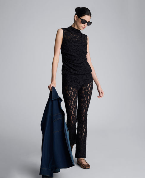 トップス [MSCHF]LACE STRAP SLEEVELESS Black S sourpussclothing_9d4a4b8c19.