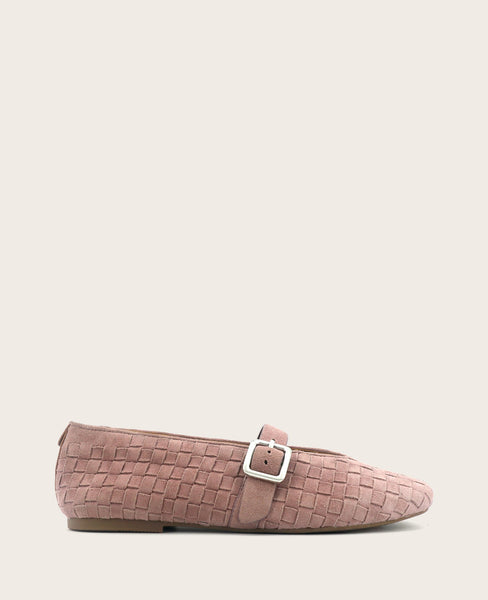 GENTLE SOULS - Winifred Suede Woven Mary Jane Flat