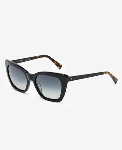 Shop Cat Eye Acetate Sunglasses | Black Polarized KC Shades