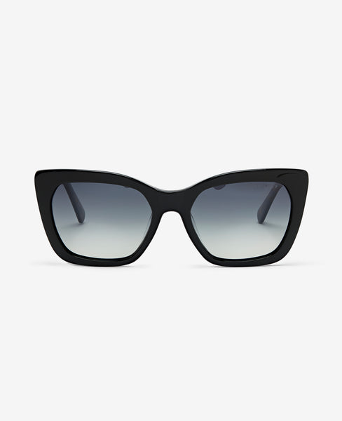 Shop Cat Eye Acetate Sunglasses | Black Polarized KC Shades