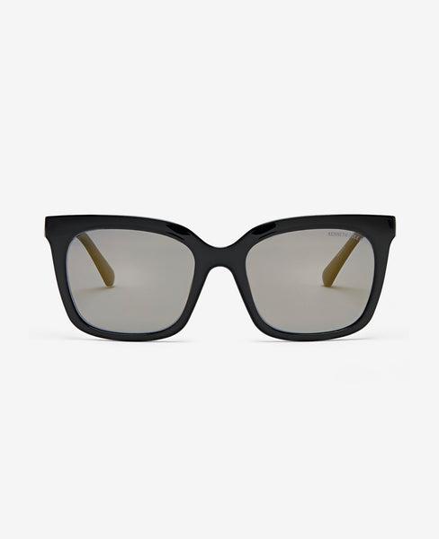 Square Injected Sunglasses – Black Polarized Kenneth Cole