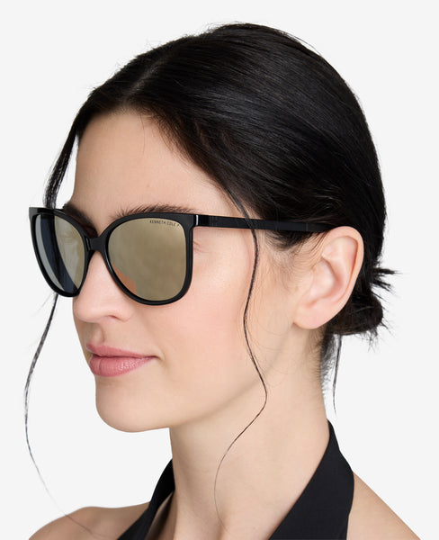Square Ultem Sunglasses – Black Polarized | Kenneth Cole display picture 1