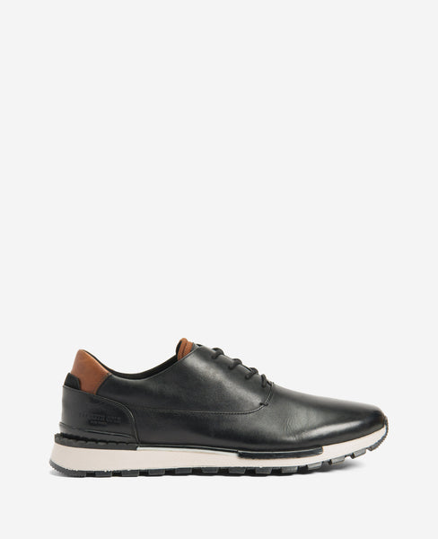 Kenneth Cole | Kev Leather Lace-Up With Techni-cole in Black/Grey, Size: 8 Kenneth Cole | Kev Leather Lace-Up With Techni-cole in Black/Grey, Size: 8