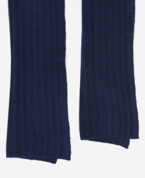 Site Exclusive! Rib Knit Wool Cashmere Scarf