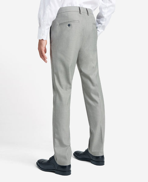 Kenneth Cole Reaction Mens Slim Fit Dress Pants 31 / 30 Light Grey Stretch