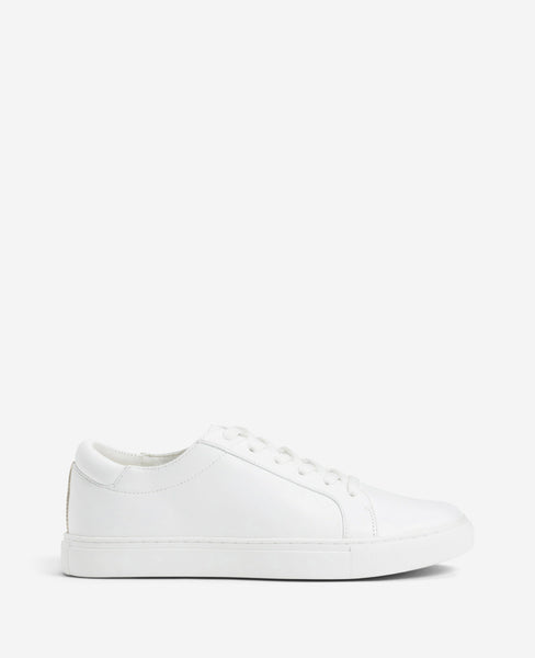 Women's Leather Kam Sneaker White Casual Lace-Up Shoe