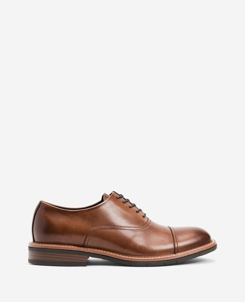 Klay Cognac Oxfords – Vegan Leather Flex Comfort KC