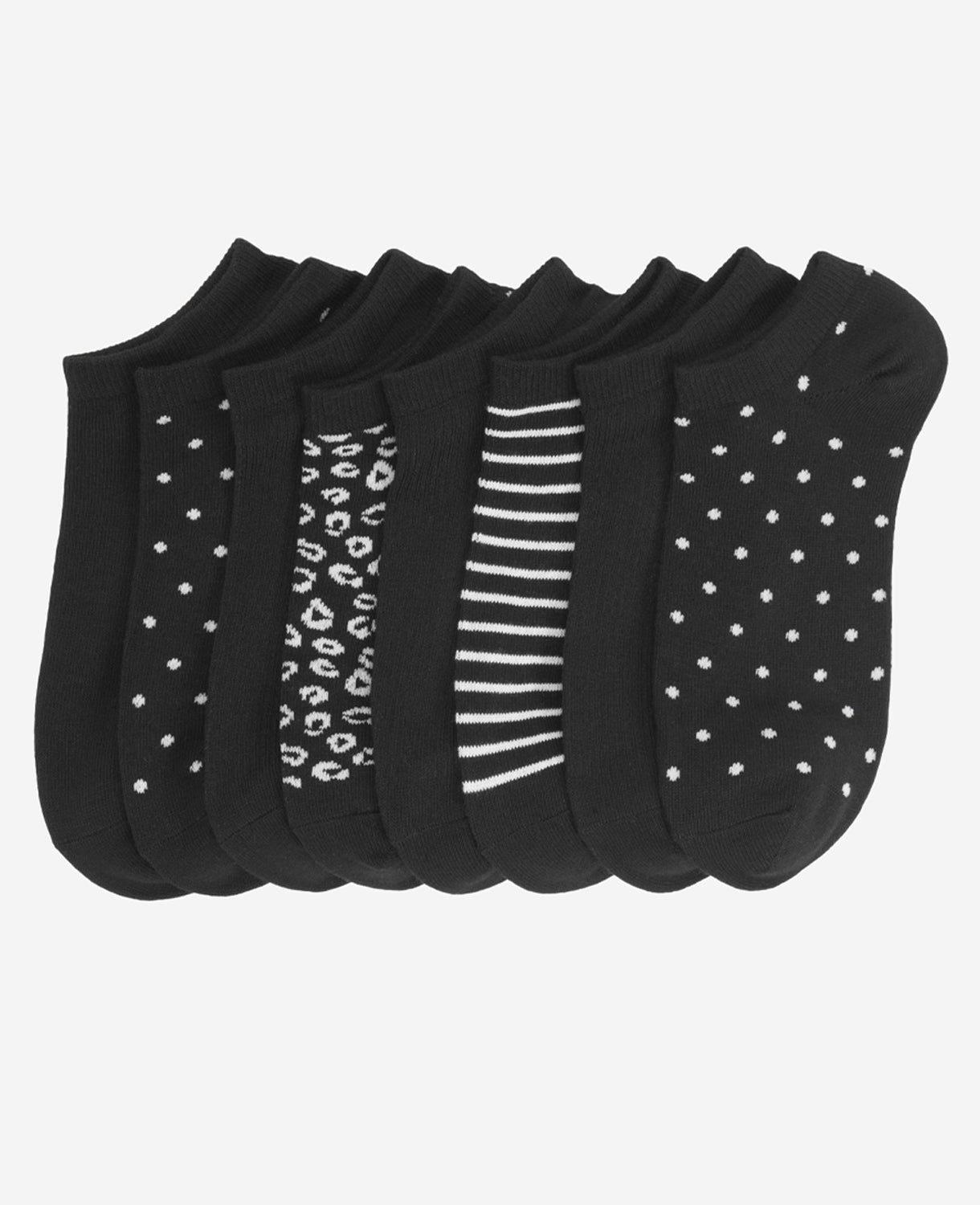 Women's Textured NoShow Socks 8Pack Cole